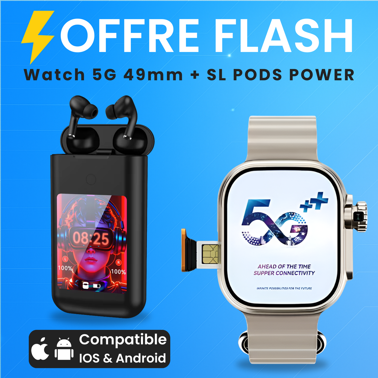 WATCH NOVA 5G 49mm+ PODS POWER