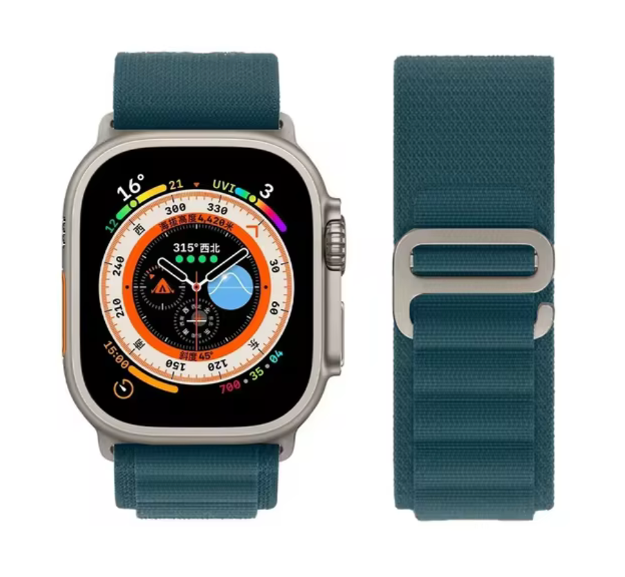 Bracelet smartwatch nylon boucle alpine