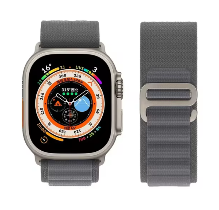 Bracelet smartwatch nylon boucle alpine