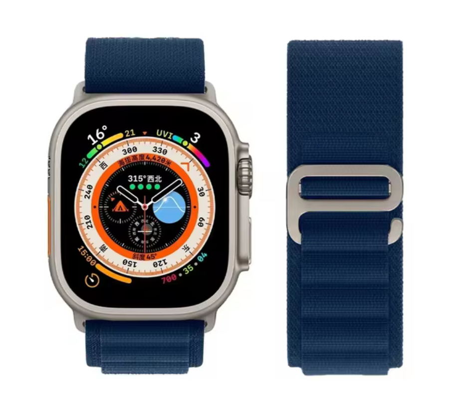 Bracelet smartwatch nylon boucle alpine