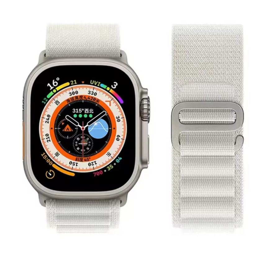 Bracelet smartwatch nylon boucle alpine