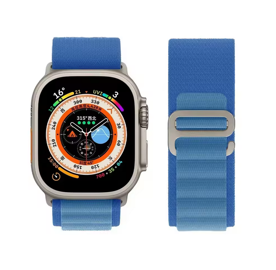Bracelet smartwatch nylon boucle alpine