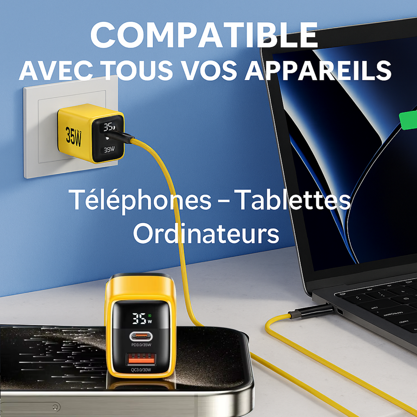 Chargeur rapide 35W