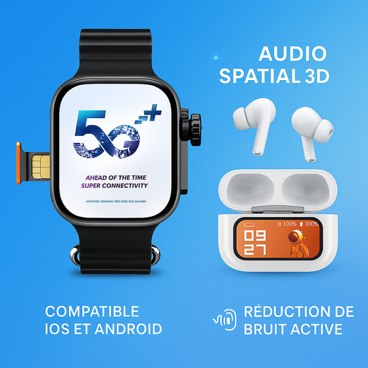 Montre smartphone Nova 5G + Écouteurs SL Pods