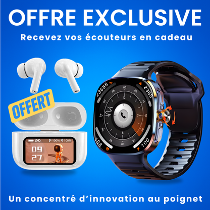 Watch smart connect 5G + Écouteurs OFFERT