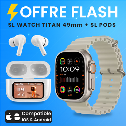 Watch Titan 49mm + Écouteurs OFFERT