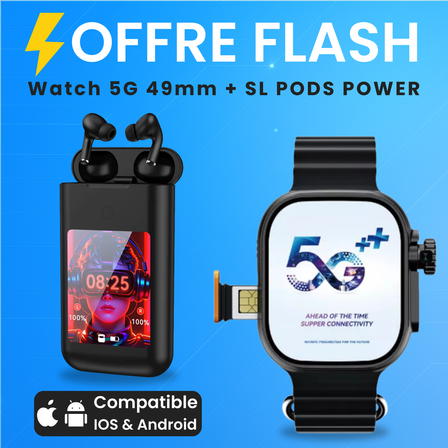 Watch 5G 49mm+SL Pods Power