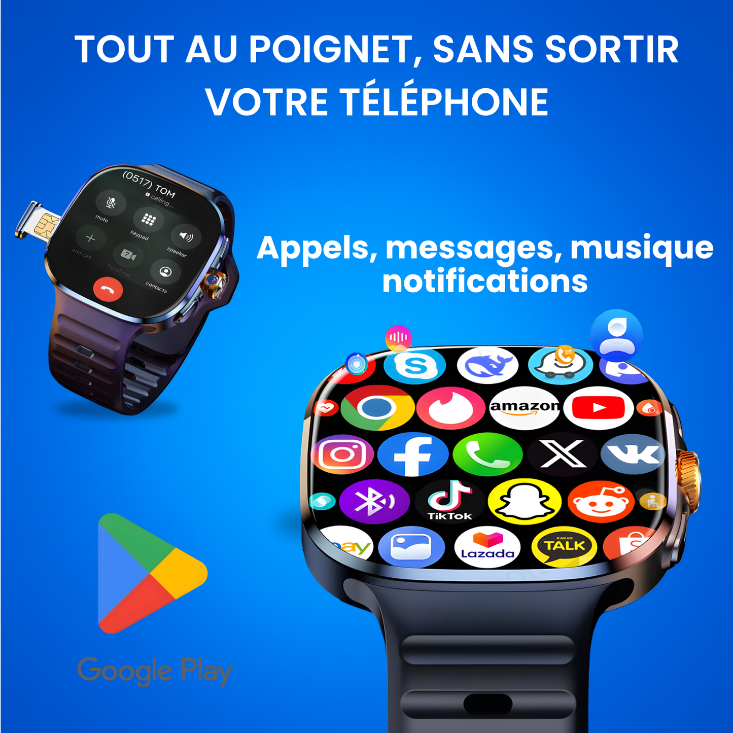 Watch smart connect 5G + Écouteurs OFFERT